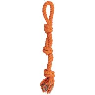 Trixie Rágókötél dupla csomós 60cm - fekete