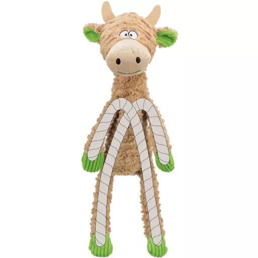 Plüss tehén kötéllel 40cm