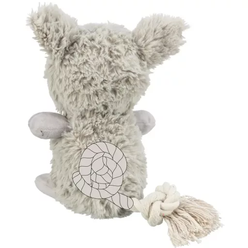 Plüss Szörny szürke, kötéllel 32cm