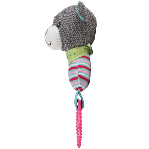 Junior Szövet Medve Karikával 23cm