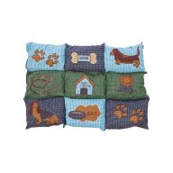 Fekely Patchwork kék/zöld 80x55cm