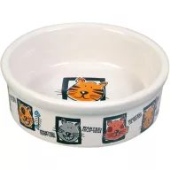 Kerámia tál macska mintával - cat party