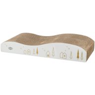   Trixie Karácsonyi kaparó karton, 43,5×8×20 cm, fehér/arany