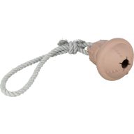 Trixie Karácsonyi csengő kötélen, természetes gumi/kötél, 12/36 cm, bézs