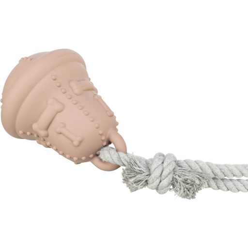 Trixie Karácsonyi csengő kötélen, természetes gumi/kötél, 12/36 cm, bézs
