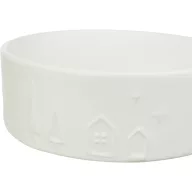 Trixie Karácsonyi tál, kerámia, 0,8 l/ 16 cm, fehér