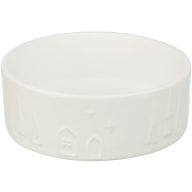 Trixie Karácsonyi tál, kerámia, 1,4 l/ 20 cm, fehér