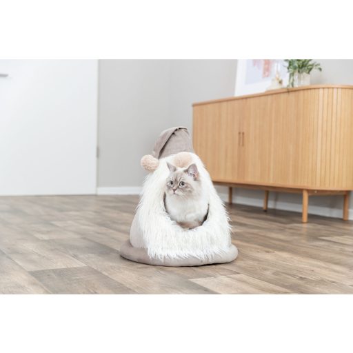 Trixie Karácsonyi bújó, kerek, bársonyhatású, 45 × 47 cm, bézs